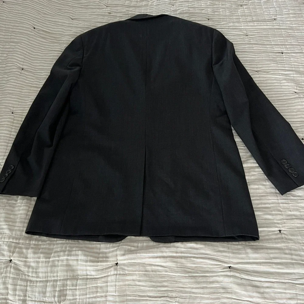 Gerald Austin Dark Gray Men's Suit 42L Jacket‎ Blazer 3 Button Smart Business